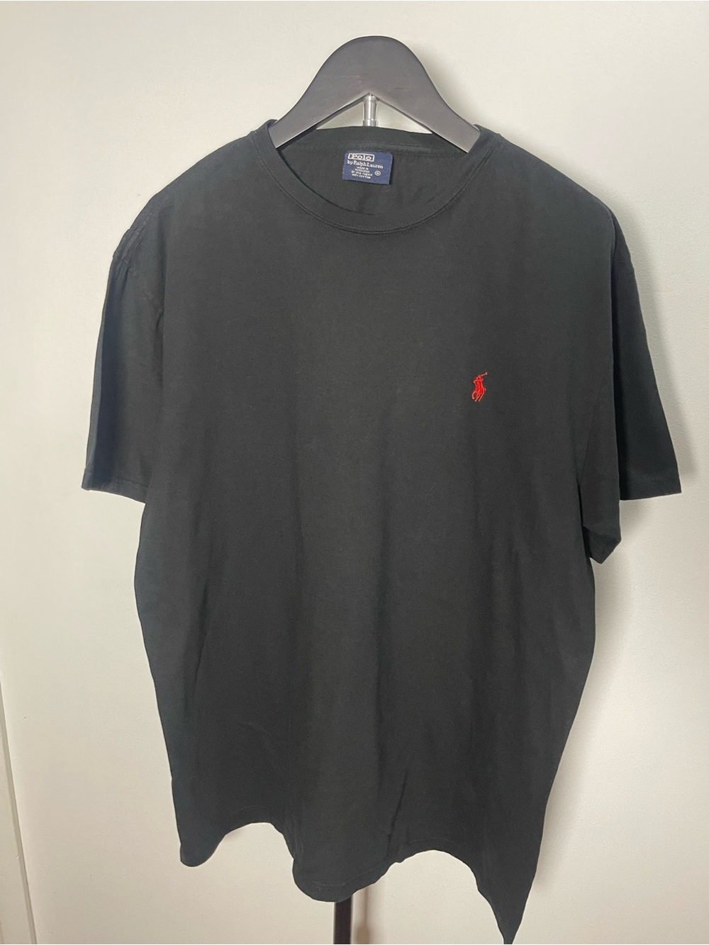 Polo Ralph Lauren Black Red Pony T-Shirt M